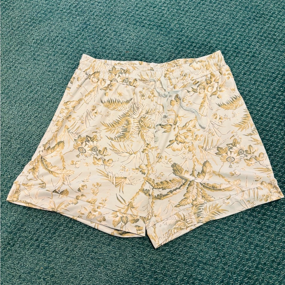 Echo Cream and Green Women's Bermudas